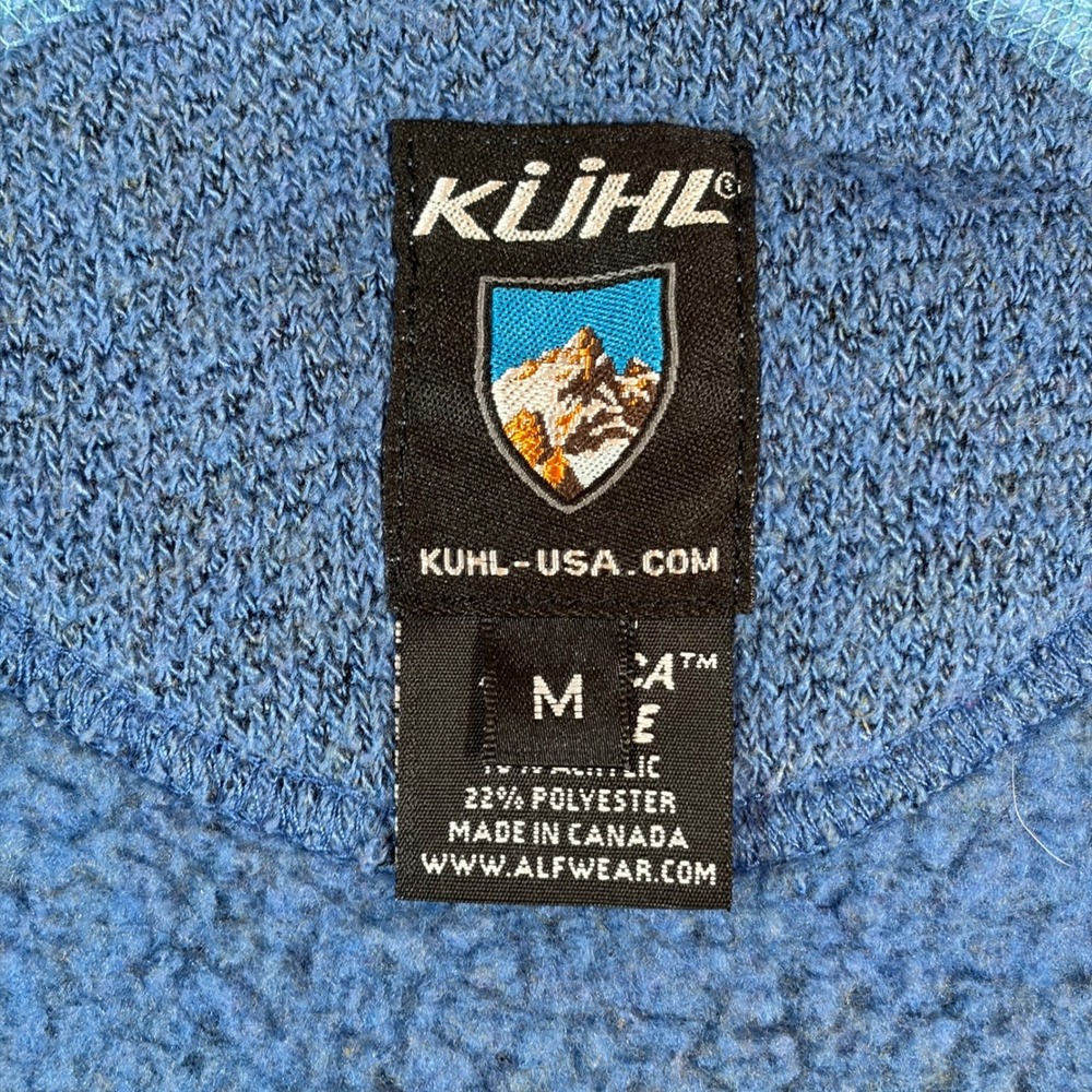 Kuhl Alfpaca Fleece Jacket Womens Medium Blue Full Zip Outdoor Midlayer Coat - Picture 9 of 14